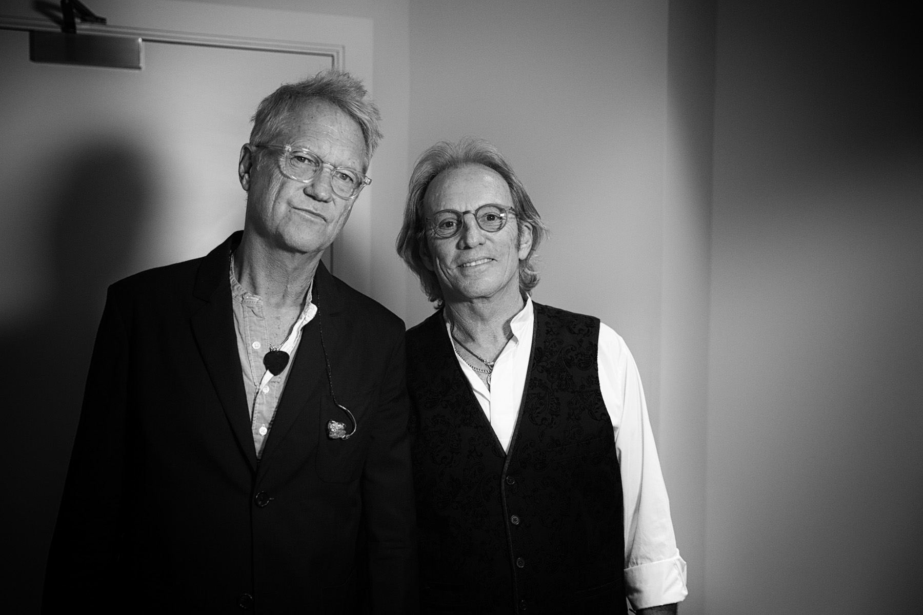 Gerry Beckley and Dewey Bunnell backstage by Christie Goodwin