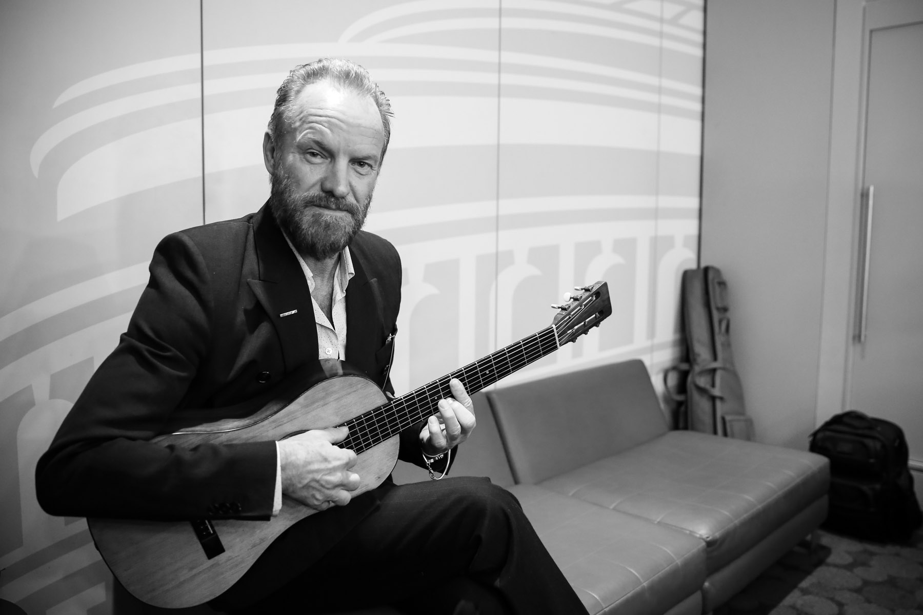 Sting backstage at the Royal Albert Hall by Christie Goodwin