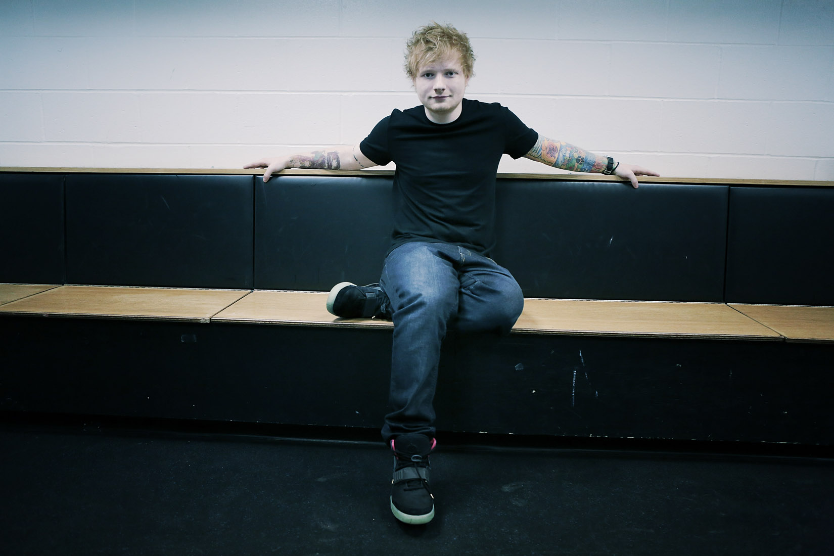 Ed Sheeran backstage in St Louis by Christie Goodwin