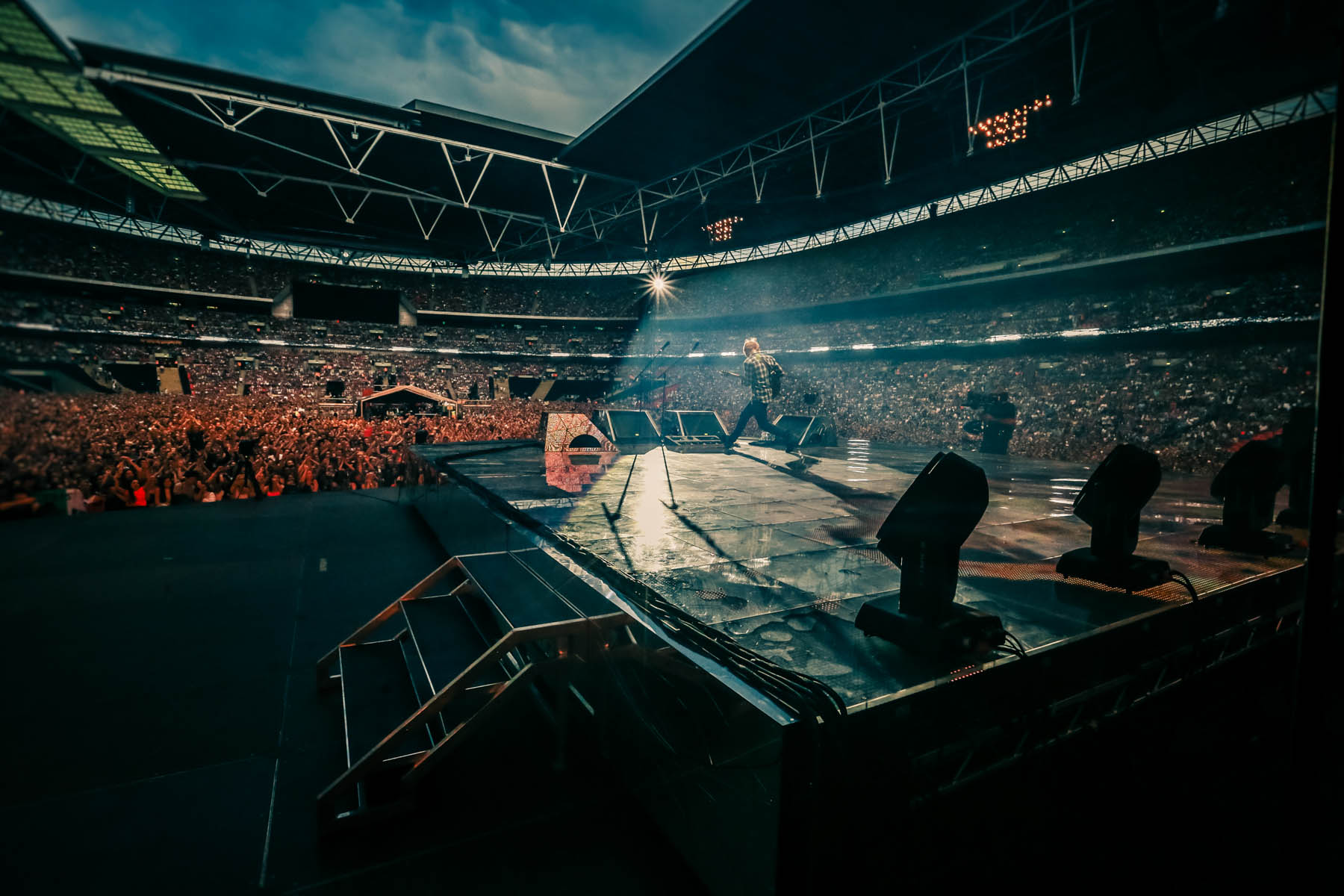 Ed Sheeran at Wembley Stadium by Christie Goodwin