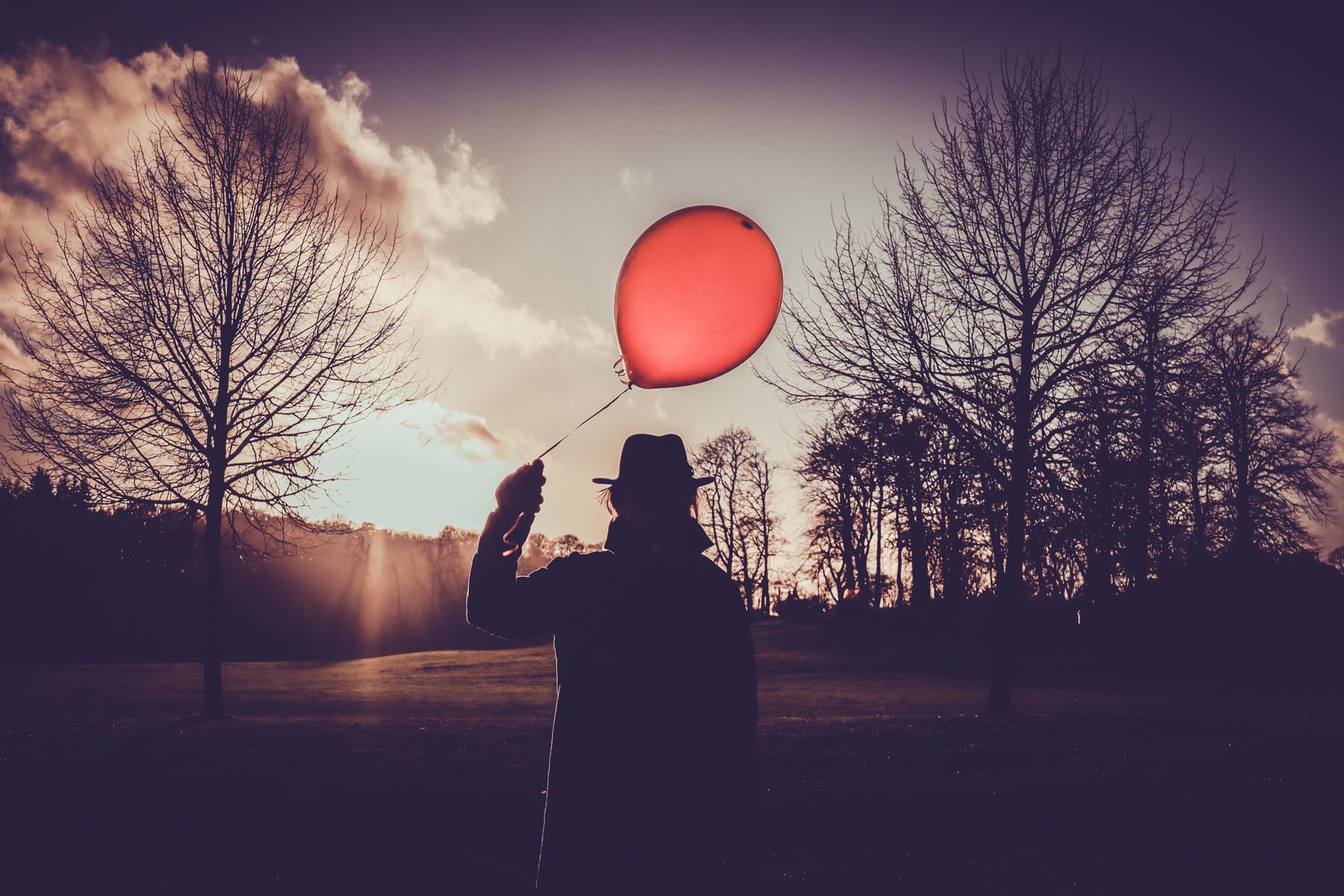 Hatman and a Balloon by Christie Goodwin