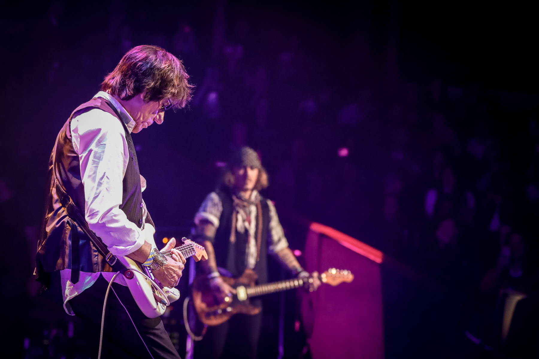 Jeff Beck and Johnny Depp at the Royal Albert Hall by Christie Goodwin