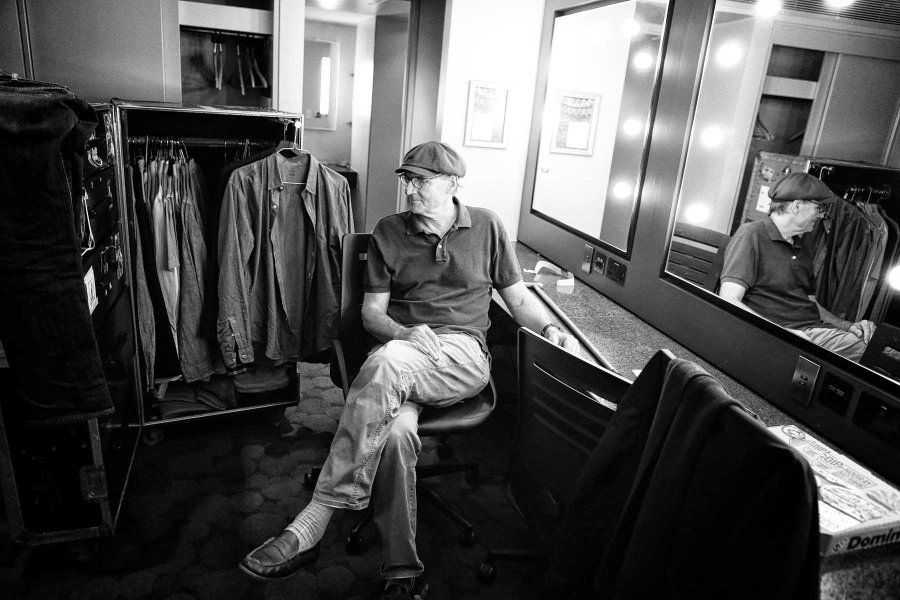 James Taylor backstage at the Royal Albert Hall by Christie Goodwin