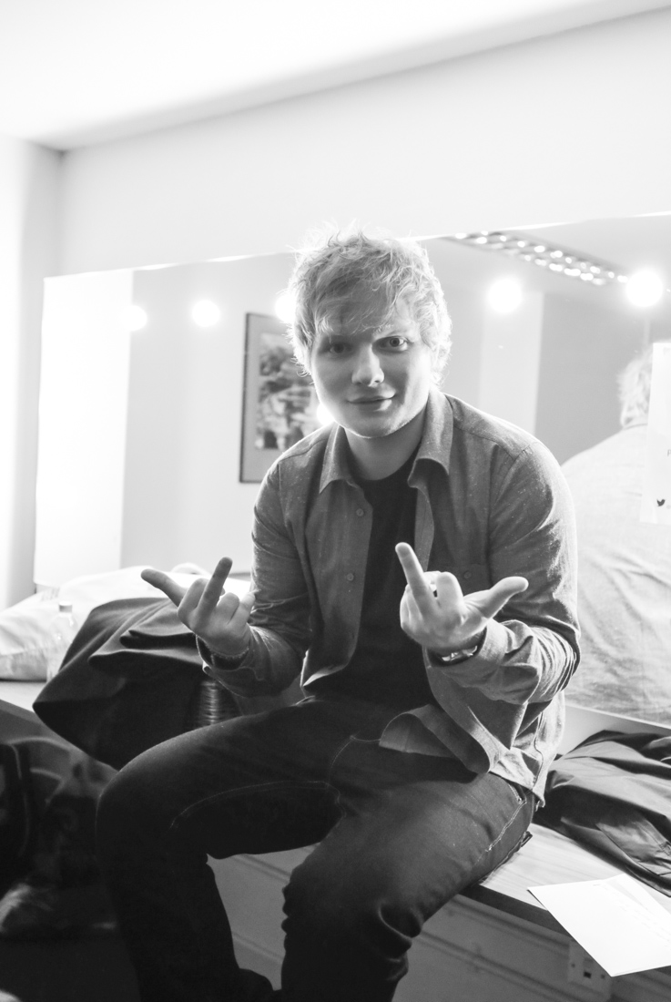 Ed Sheeran backstage at the Royal Albert Hall by Christie Goodwin